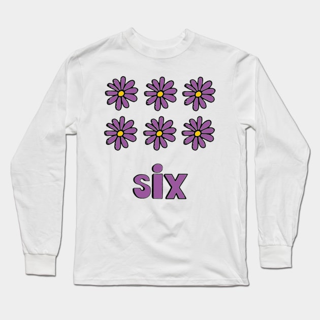 This is the NUMBER 6 Long Sleeve T-Shirt by Embracing-Motherhood